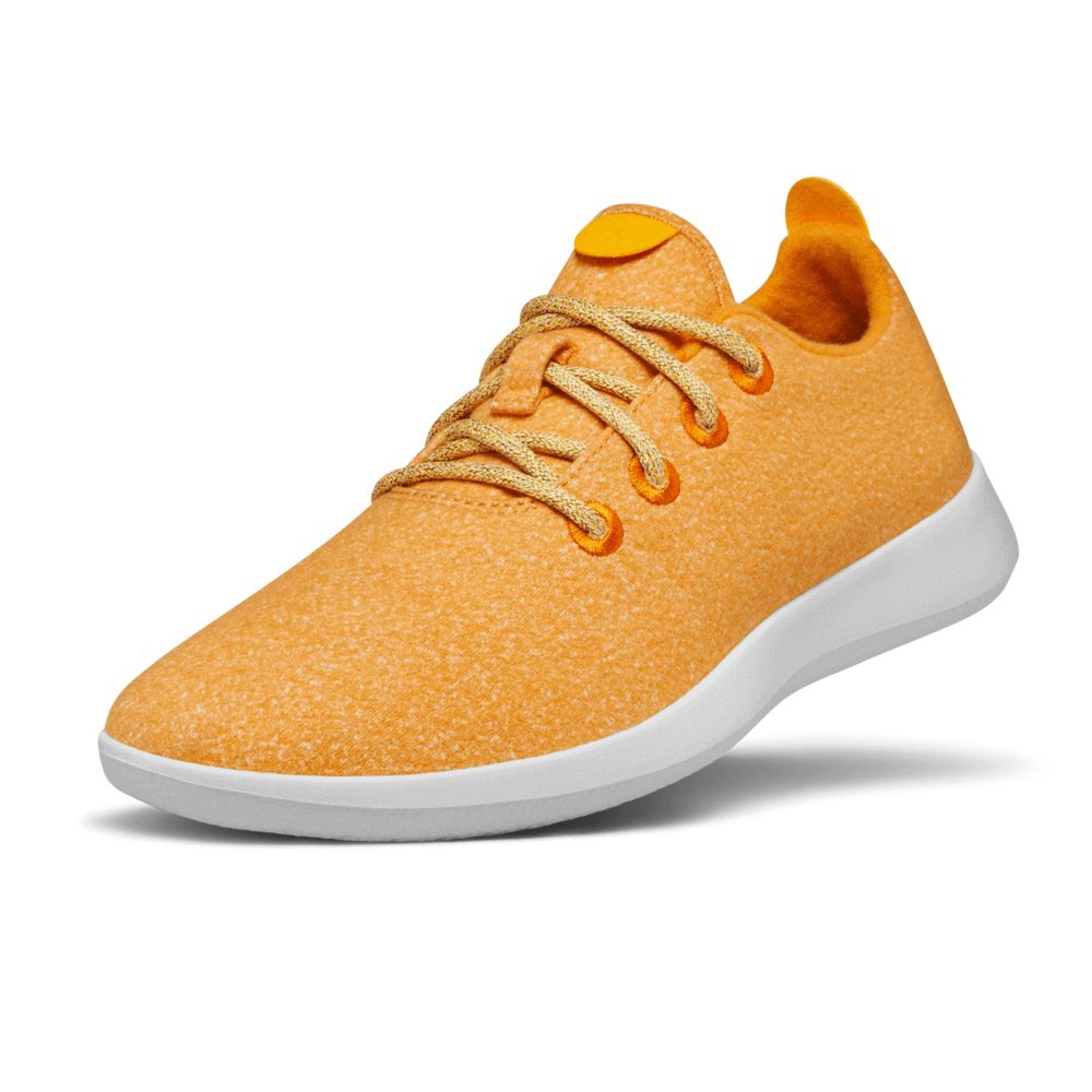 Allbirds Men's Sneakers Yellow - Wool Runners - 86374CMSQ